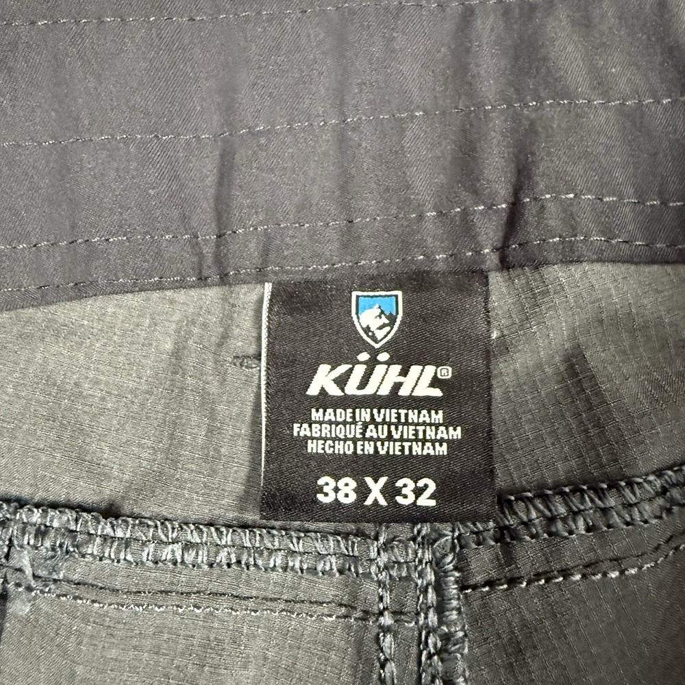 Kuhl Silencr Pants 38x32 Gray Ripstop Water Resistant Stretch Fabric Pockets - Picture 10 of 12